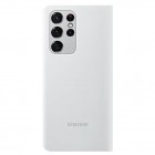Samsung Galaxy S21 Ultra (G998B) originalus Smart Led View Cover atverčiamas šviesiai pilkas dėklas - knygutė