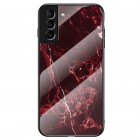 Samsung Galaxy S22+ 5G (SM-S906X) „Marble“ kieto silikono TPU raudonas dėklas - nugarėlė