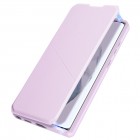 Dux Ducis Skin X serijos Samsung Galaxy S22 Ultra 5G (SM-S908X) rožinis odinis atverčiamas dėkla