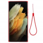 Samsung Galaxy S22 Ultra 5G (SM-S908X) Shell kieto silikono (TPU) dėklas raudonas - nugarėlė