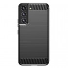 Samsung Galaxy S23 (SM-S911) „Carbon“ kieto silikono TPU juodas dėklas - nugarėlė