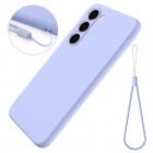Samsung Galaxy S23 (SM-S911) Shell kieto silikono (TPU) dėklas violetinis - nugarėlė