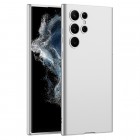 Samsung Galaxy S23 Ultra (SM-S918) GKK Slim sidabrinis kieto silikono (TPU) dėklas - nugarėlė