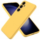 Samsung Galaxy S24+ (SM-S926) Shell kieto silikono (TPU) dėklas geltonas - nugarėlė