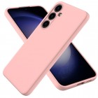 Samsung Galaxy S24 (SM-S921) Shell kieto silikono (TPU) dėklas rožinis - nugarėlė