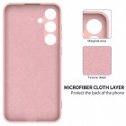 Samsung Galaxy S24 (SM-S921) Shell kieto silikono (TPU) dėklas rožinis - nugarėlė