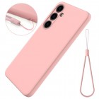 Samsung Galaxy S24 (SM-S921) Shell kieto silikono (TPU) dėklas rožinis - nugarėlė