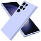 Samsung Galaxy S24 Ultra (SM-S928) Shell kieto silikono (TPU) dėklas violetinis - nugarėlė