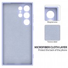 Samsung Galaxy S24 Ultra (SM-S928) Shell kieto silikono (TPU) dėklas violetinis - nugarėlė