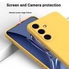 Samsung Galaxy S25 Shell kieto silikono (TPU) geltonas dėklas - nugarėlė