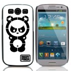 „Angry Panda“ baltas su juodais akcentais Samsung Galaxy S3 i9300 dėklas