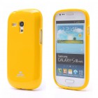 Mercury geltonas Samsung Galaxy S3 mini i8190 TPU kieto silikono dėklas (nugarėlė)