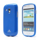 Mercury mėlynas Samsung Galaxy S3 mini i8190 TPU kieto silikono dėklas (nugarėlė)