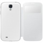 Samsung Galaxy S4 (I9500) S View Cover atverčiamas baltas dėklas