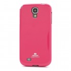 Samsung Galaxy S4 tamsiai rožinis Mercury kieto silikono (TPU) dėklas