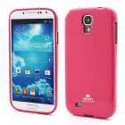 Samsung Galaxy S4 tamsiai rožinis Mercury kieto silikono (TPU) dėklas