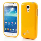 Mercury geltonas Samsung Galaxy S4 mini TPU kieto silikono dėklas (nugarėlė)