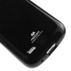 Mercury juodas Samsung Galaxy S4 mini TPU kieto silikono dėklas (nugarėlė)
