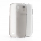 Ploniausias pasaulyje plastikinis skaidrus Samsung Galaxy S4 mini i9190 pilkas dėklas - nugarėlė