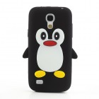 Žaismingas silikoninis Samsung Galaxy S4 mini i9195 dėklas (dėkliukas) pingvinas