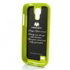 Mercury žalias (salotinis) Samsung Galaxy S4 mini TPU kieto silikono dėklas (nugarėlė)