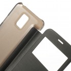 Samsung Galaxy S5 mini G800 view window atverčiamas juodas dėklas