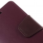Mercury Sonata atverčiamas Samsung Galaxy S5 mini (G800) bordinis odinis dėklas - piniginė