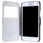 Samsung Galaxy S5 mini (G800) juodas odinis atverčiamas Nillkin Fresh dėklas
