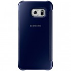 Samsung Galaxy S6 Edge originalus Clear View Cover atverčiamas mėlynas dėklas