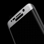 Samsung Galaxy S6 Edge (G925) „3D“ 9H Tempered Glass sustiprintos apsaugos skaidrus (permatomas) pilnai dengiantis apsauginis ekrano stiklas 0.33 mm