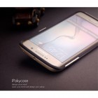 Samsung Galaxy S6 Edge G925 „IPAKY“ kieto silikono TPU juodas (auksiniais apvadais) dėklas - nugarėlė