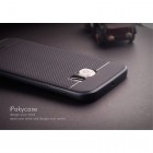 Samsung Galaxy S6 Edge G925 „IPAKY“ kieto silikono TPU juodas (pilkais apvadais) dėklas - nugarėlė