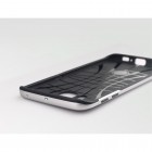 Samsung Galaxy S6 Edge G925 „IPAKY“ kieto silikono TPU juodas (sidabriniais apvadais) dėklas - nugarėlė