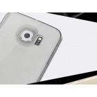 Samsung Galaxy S6 Edge (G925) Rock Ultra Thin Slim Jacket plonas skaidrus (permatomas) silikoninis TPU pilkas dėklas
