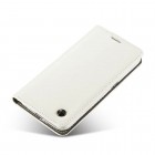 Samsung Galaxy S6 Edge+ Plus (G928) „CaseMe“ solidus atverčiamas baltas odinis dėklas - knygutė