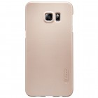 Samsung Galaxy S6 Edge+ Plus (G928) Nillkin Frosted Shield auksinis plastikinis dėklas + apsauginė ekrano plėvelė