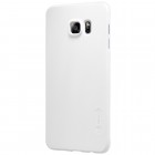 Samsung Galaxy S6 Edge+ Plus (G928) Nillkin Frosted Shield baltas plastikinis dėklas + apsauginė ekrano plėvelė