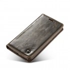 Samsung Galaxy S6 Edge+ Plus (G928) „CaseMe“ solidus atverčiamas rudas odinis dėklas - knygutė