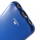 Samsung Galaxy S6 (G920) Mercury tamsiai mėlynas kieto silikono tpu dėklas - nugarėlė 