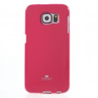 Samsung Galaxy S6 (G920) Mercury tamsiai rožinis kieto silikono tpu dėklas - nugarėlė