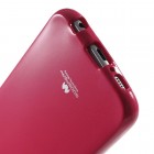 Samsung Galaxy S6 (G920) Mercury tamsiai rožinis kieto silikono tpu dėklas - nugarėlė