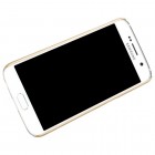 Samsung Galaxy S6 (G920) Nillkin Frosted Shield auksinis plastikinis dėklas + apsauginė ekrano plėvelė