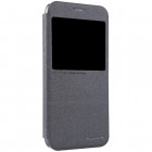 Samsung Galaxy S6 (G920) pilkas odinis atverčiamas Nillkin Sparkle dėklas