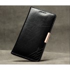 „Kalaideng“ Royale atverčiamas juodas odinis Samsung Galaxy S6 (G920) dėklas