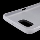 Samsung Galaxy S6 G920 ploniausias pasaulyje plastikinis skaidrus baltas dėklas - nugarėlė