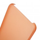 Samsung Galaxy S6 G920 ploniausias pasaulyje plastikinis skaidrus oranžinis dėklas - nugarėlė