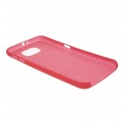 Samsung Galaxy S6 G920 ploniausias pasaulyje plastikinis skaidrus raudonas dėklas - nugarėlė