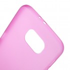 Samsung Galaxy S6 G920 ploniausias pasaulyje plastikinis skaidrus rožinis dėklas - nugarėlė