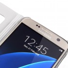 Samsung Galaxy Samsung Galaxy S7 (G930) Atverčiamas dėklas su langeliu - baltas