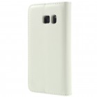 Samsung Galaxy S7 (G930) „CaseMe“ solidus atverčiamas baltas odinis dėklas - knygutė
